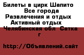 Билеты в цирк Шапито. - Все города Развлечения и отдых » Активный отдых   . Челябинская обл.,Сатка г.